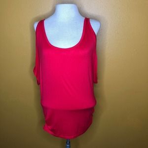 Cold Shoulder Shirt Pink Lightweight Top New S